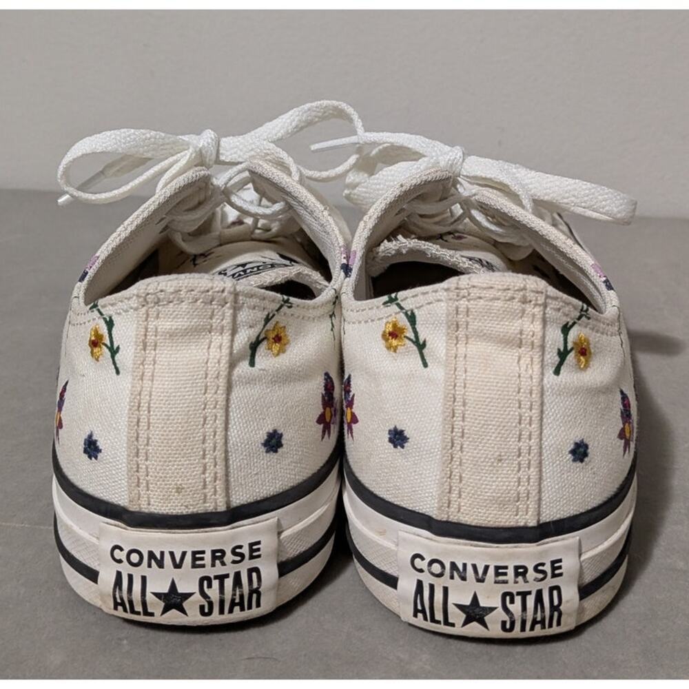 Converse Chuck Taylor All Star Low Floral Embroidered Sneakers Women's Sz 7.5 - Picture 5 of 16